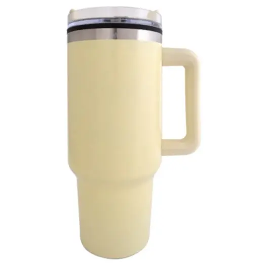 Hydro 1200ml Travel Tumbler Cream Side